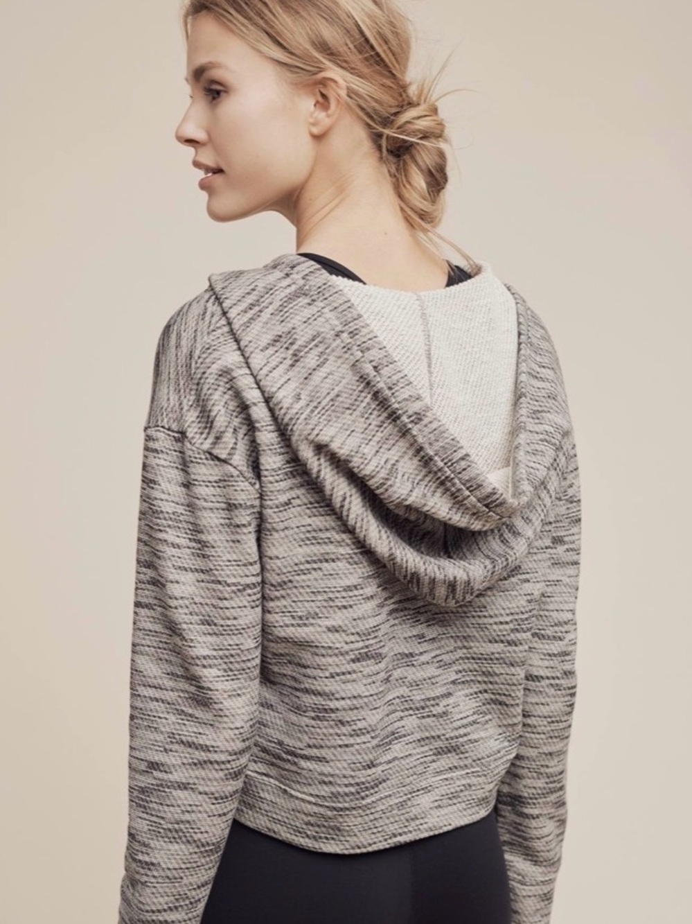 Anthropologie Saturdays Sunday Cropped Rehearsal Hoodie, EUC